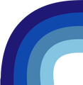 Blue Rainbow Icon